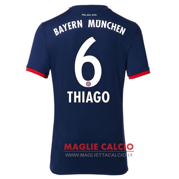 nuova maglietta bayern munich 2017-2018 thiago 6 seconda